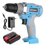 Drillpro 1200rpm 1.5AH Electric Drill Wood Drilling Screwdriver Woodworking Tool with Battery