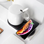 2 in 1 Wireless Charging 55℃ Constant Temperature Cup Heating Mat Electric Tea Warmer