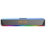 Langjing A8 Computer Speaker RGB Light Effect bluetooth USB Recharging Clock DisplayAUXU DiskTF Card Input Stereo