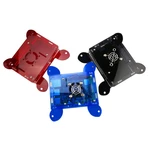 Red/Blue/Black Acrylic Wall Mounted Protective Case Support Cooling Fan for Raspberry Pi 4 Model B