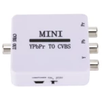 Grwibeou Mini YPbPr to CVBS Video Converter Adapter Color Difference to AV Converter 1080P for TV Projector Monitor