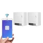 2pcs SONOFF MiniR2 Two Way Smart Switch 10A AC100-240V Works with Amazon Alexa Google Home Assistant Nest Supports DIY M