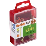 Fischer  653970 skrutka so zápustnou hlavou 5 mm 60 mm krížová dražka Pozidriv     glavanizované zinkom 10 ks