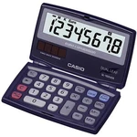 Casio SL-100VER vrecková kalkulačka modrá Displej (počet miest): 8 solárny pohon, na batérie (š x v x h) 91 x 9.4 x 110.