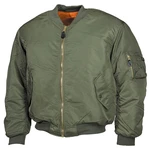 Bunda MFH® Flight Jacket MA1 “Bomber“ – Olive Green  (Farba: Olive Green , Veľkosť: S)