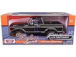1978 Ford Bronco Custom (Open Top) Black "Timeless Legends" Series 1/24 Diecast Model Car by Motormax