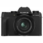 Digitálny fotoaparát Fujifilm X-T200 + XC15-45 čierny súprava digitálneho bezzrkadlového fotoaparátu a objektívu • 24,2 Mpx snímač CMOS • objektív XC1