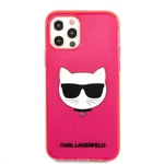 Kryt na mobil Karl Lagerfeld Choupette Head na Apple iPhone 12/12 Pro (KLHCP12MCHTRP) ružový ochranný kryt na mobil • určený pre Apple iPhone 12/12 Pr