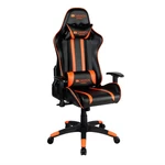 Herná stolička Canyon Fobos (CND-SGCH3) čierna/oranžová herná stolička • 60 mm polyuretánové kolieska • plynový piest 4. kategórie • nosnosť 150 kg • 
