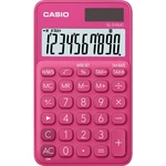 Kalkulačka Casio SL 310 UC RD červená kapesní kalkulátor • desetimístný LCD displej se zobrazením funkcí • výpočet DPH • duální napájení • měkké pouzd