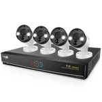 Kamerový systém iGET HOMEGUARD HGNVK84904 + ZDARMA sledování TV na 3 měsíce (HGNVK84904) biela kamerový systém • 4 kamery + NVR rekordér • rozlíšenie 