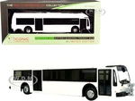 Proterra ZX5 Battery-Electric Transit Bus Blank White "The Bus &amp; Motorcoach Collection" 1/87 (HO) Diecast Model by Iconic Replicas