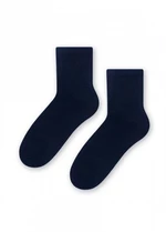 Steven art.022 hladké Chlapecké ponožky 35-37 tmavě modrá
