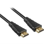 Kábel PremiumCord HDMI, pozlacený, High speed, s ethernetem, 1,5m (kphdme015) čierny prepojovací kábel • vhodný na prenos audiovizuálneho signálu • 2×
