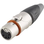 Hicon HI-X5CF-HD XLR konektor spojka, rovná Pólov: 5  čierna, strieborná 1 ks