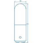Barthelme 00100029 žiarovka 220 V, 260 V 6 W, 10 W BA15d  číra 1 ks