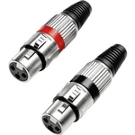 XLR zástrčka Paccs HST37SET2, sada 2 ks