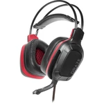 SpeedLink DRAZE herný headset jack 3,5 mm káblový cez uši čierna/červená stereo