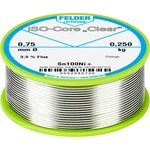 Felder Löttechnik ISO-Core "Clear" Sn100Ni+ spájkovací cín cievka Sn99,25Cu0,7Ni0,05 0.250 kg 0.75 mm