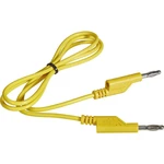 VOLTCRAFT  merací kábel [lamelový zástrčka 4 mm - lamelový zástrčka 4 mm] 1.00 m žltá 1 ks