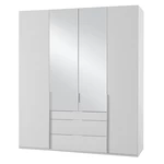 Skříň Moritz - 180/234/58 cm (bílá, zrcadlo)