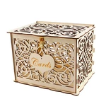 Wedding Card Greeting Boxes Wooden Box Birthday Party Decoration Supply Gift Money Box Business Card