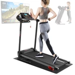 GEEMAX T12C5 1-10km/h Folding Compact Treadmill Multiple Modes Electric Walking Pad Running Machine With Floor Protectiv