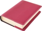 Kožený obal na knihu KLASIK - Růžová (XL)