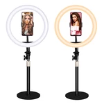 Ring Light Beauty Lamp USB Power Supply Selfie Light with Mobile Phone Stand