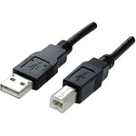 Manhattan #####USB-Kabel USB 2.0 #####USB-A Stecker, #####USB-B Stecker 1.80 m čierna pozlátené kontakty, UL certifikáci