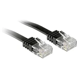 LINDY 47520 RJ45 sieťové káble, prepojovacie káble CAT 6 U/UTP 30.00 cm čierna s ochranou 1 ks