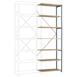Manuflex RP1711.0001 prístavný modul regálu oddelenia 140 kg (š x v x h) 970 x 3000 x 400 mm ocel práškovo lakované sivá