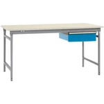 Manuflex BB5231.9006 Kompletný odkladací stolík BASIS stacionárny s melamínovou doskou + jednoduchá zásuvka, š xhxv: 100