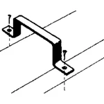 Wallair S20118 plochý ventilačný kanál 100 držiak rúry