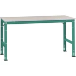 Manuflex AU4021.0001 UNIVERSAL Štandardný pracovný základný stôl s melamínovou doskou, ŠxHxV = 1250 x 600 x 760-870 mm