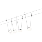Paulmann  50016 kompletný systém lankových svietidiel pevne zabudované LED osvetlenie 16 W LED   chróm (matný)
