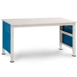 Manuflex LD4702.0002 Kompletné puzdro 300 pre stôl UNIDESK, s 2 zásuvkami, 1 x 100, 1 x 200 Telo: 7035 svetlošedé vodivé