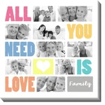 Obraz, All you need is love, 70x70 cm