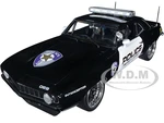 1969 Chevrolet Camaro Black and White Street Fighter Police Interceptor Limited Edition to 1140 pieces Worldwide 1/18 Diecast Model Car by GMP