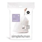 Vrecká do koša Simplehuman CW0175 50-60 l biely vrecká do odpadkového koša • veľkosť P • objem 50 – 60 l• extra silné • pevná sťahovacia šnúra • dvoji