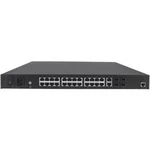 19" síťový switch RJ45/SFP Intellinet, 24 Port Gigab PoE+Managed AV-Switch 2xSFP Uplink Ports auf der Rückseite Layer2+, 24 + 2 porty, 1000 MBit/s