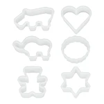 Sada 6 plastových vykrajovadiel Metaltex Cookie Cutters