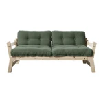Rozkladacia pohovka so zeleným poťahom Karup Design Step Natural/Olive Green Rozkladacia pohovka so zeleným poťahom Karup Design Step Natural/Olive Green
