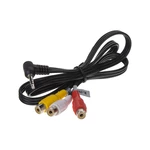 STUALARM RCA audio/video kabel, 2,5m s prodlouženým Jack 3,5mm konektorem