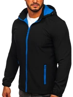 Geacă softshell negru-albastru Bolf HH017