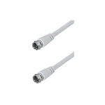 Koaxiálny kábel AQ F konektory, 5 m (xaqcv32050) biely anténní kabel • konektory samice • délka: 5 m • barva: bílá