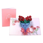 3D Vintage Flowers Mother's Day Greeting Card Birthday Greeting Cards