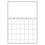 Time Planner Whiteboard Magnetic Erasable Monthly Weekly Planner Time Schedule Calendar Home Office Supplies
