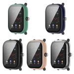 Bakeey Colorful Shockproof Anti-Scratch PC + HD Clear Tempered Glass Full Cover Watch Case Cover for Huami Amazfit GTS 2