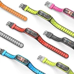 Bakeey Dual Color Silicone Watch Band Watch Strap Replacement for Xiaomi Miband 5 Non-original